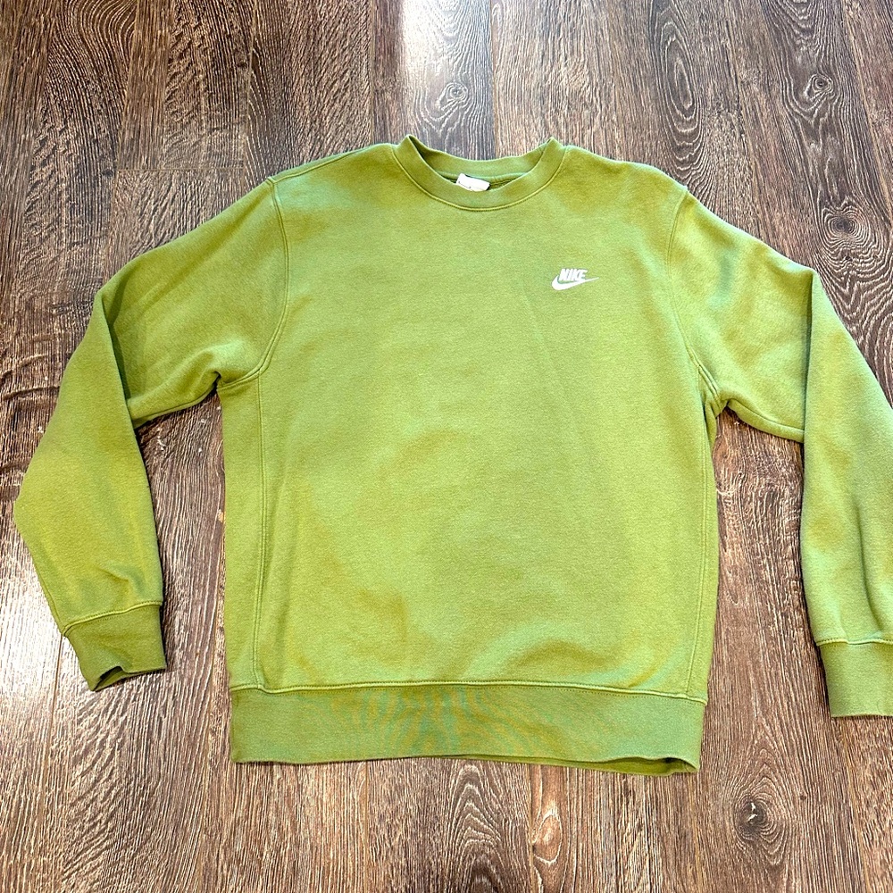 Nike Fleece Logo Crew Sweater - Size Small